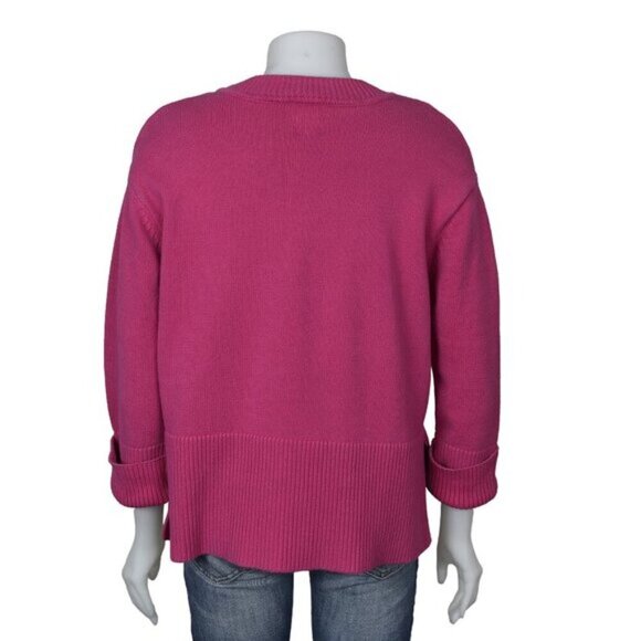Gap Women's Crew Neck Sweater Pink Relaxed Fit Size Medium - Picture 9 of 15